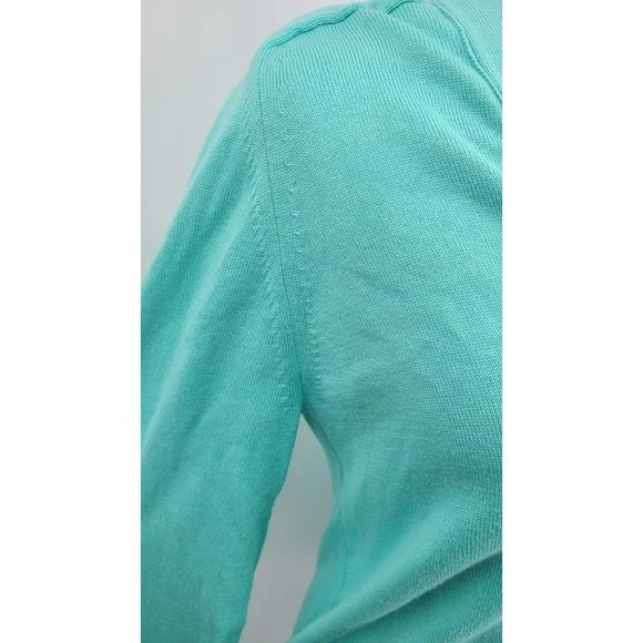 Ralph Lauren Sport Women Preppy Cardigan Large Old Money Tortoiseshell Button - Picture 12 of 13